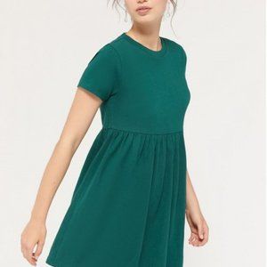 UO Alexa Short Sleeve Babydoll Mini Dress